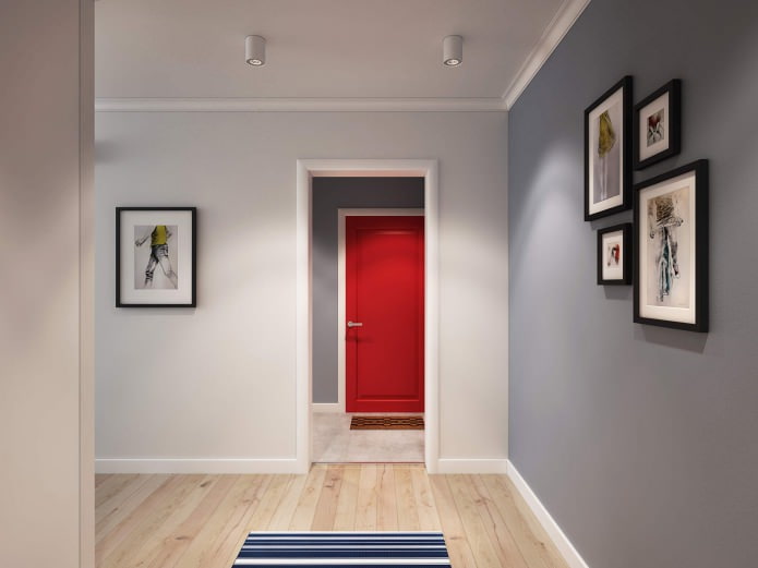 thiết kế hành lang trong một căn hộ rộng 90 mét vuông. m