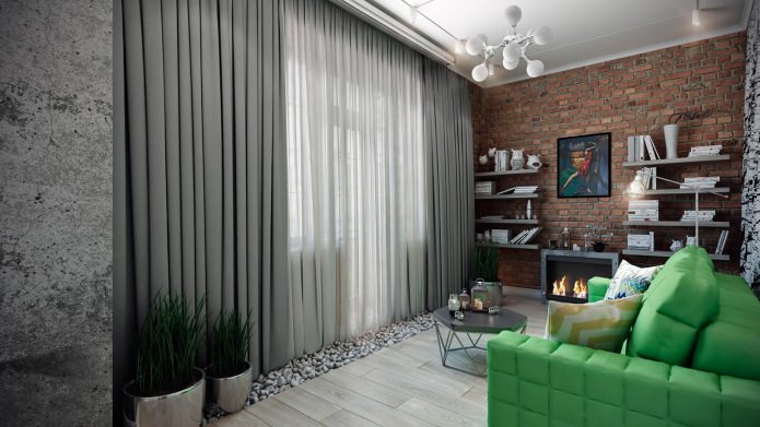 interior ng isang naka-istilong modernong apartment
