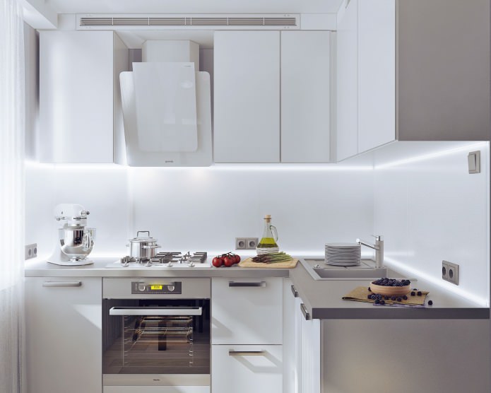 cuina en un apartament de dues habitacions a 50 metres