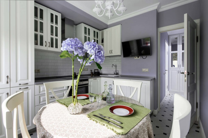 Pastell Lavendel Küche