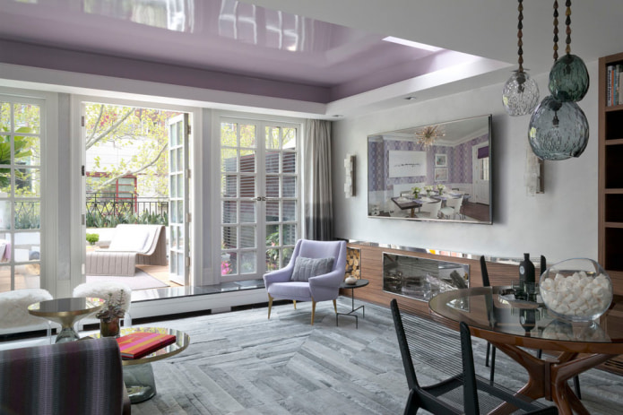 lilac stretch ceiling
