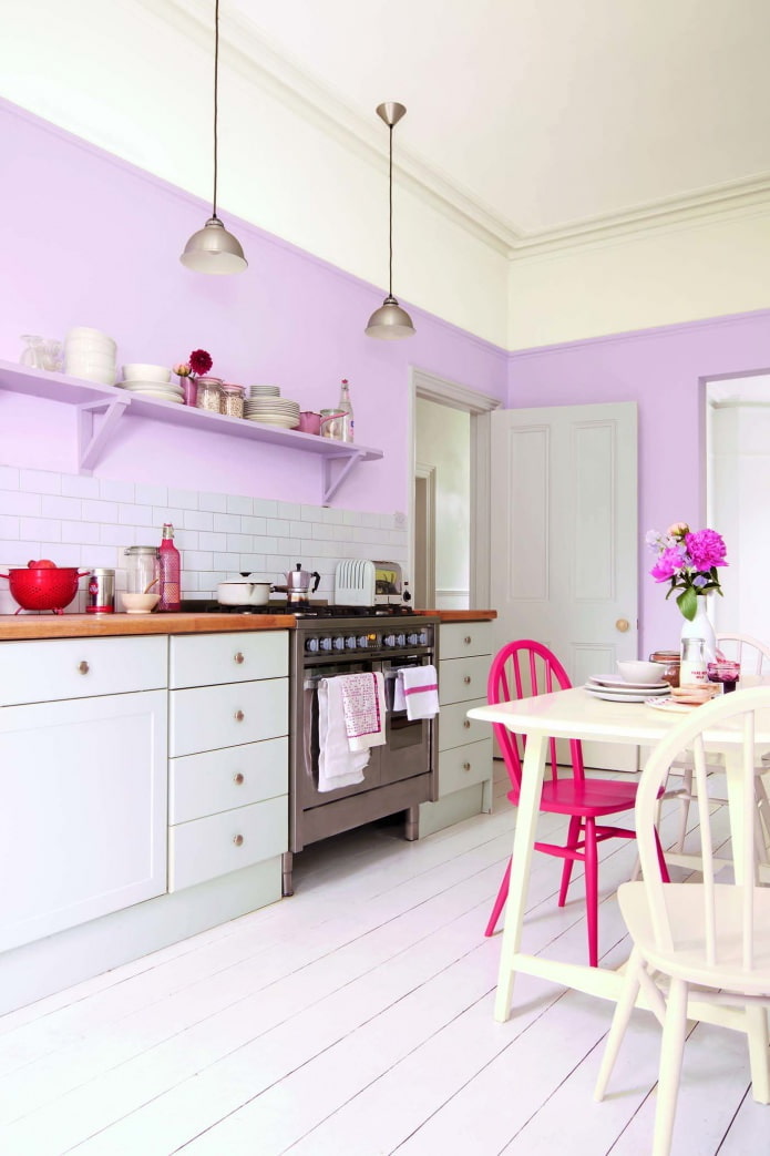 reka bentuk dapur lilac