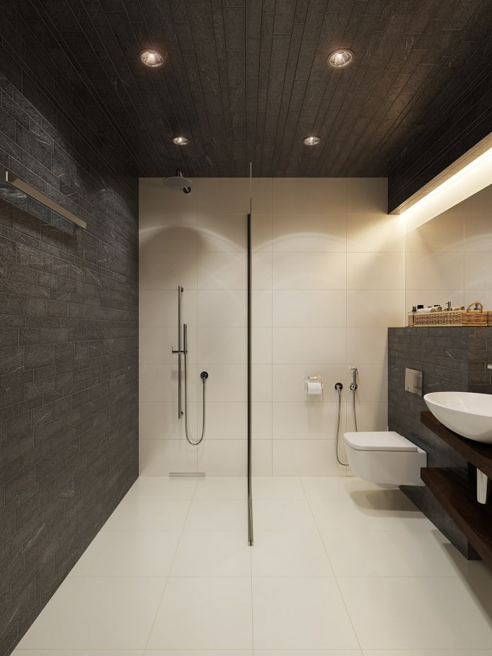 design del bagno in un monolocale
