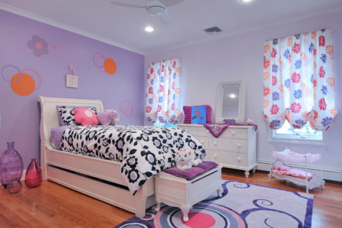 lilac room for a girl