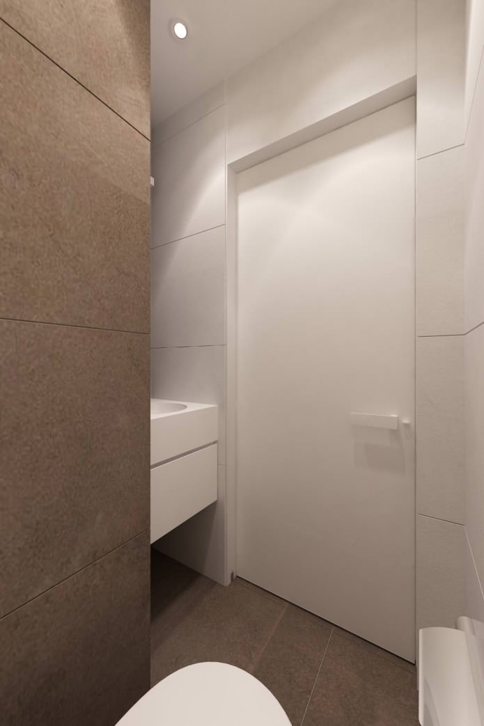 bilik mandi dalam projek reka bentuk apartmen 3-bilik