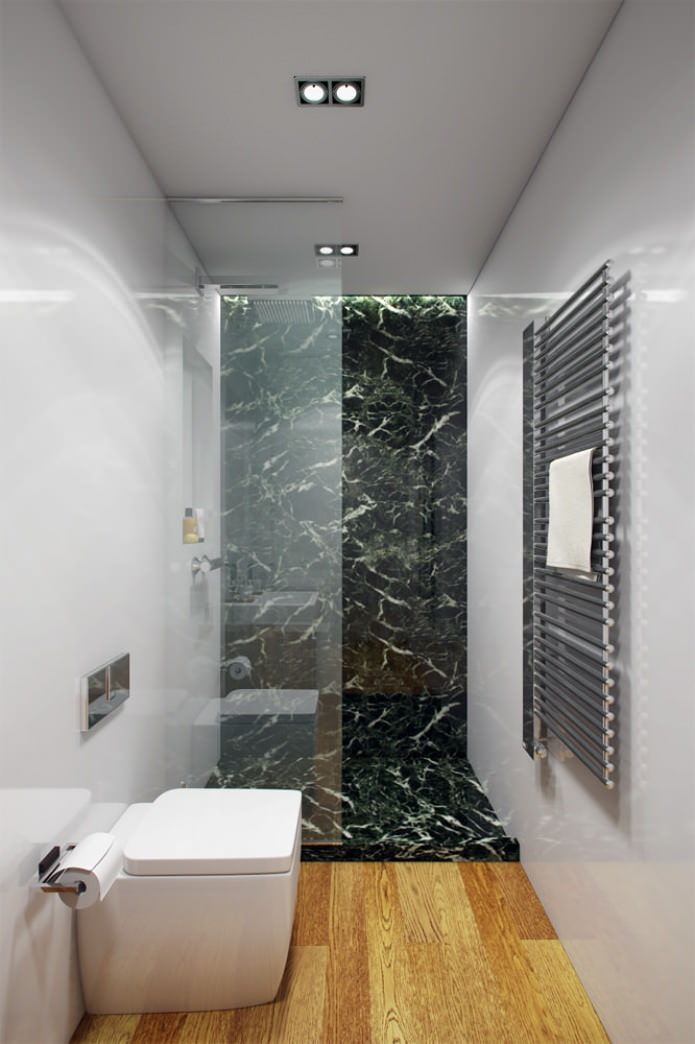 baie în proiectul de design interior al apartamentului