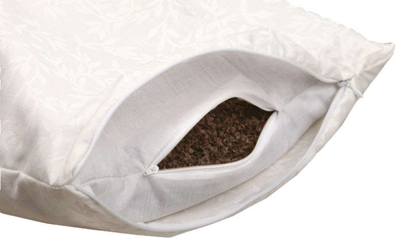 almohada de trigo sarraceno para bebé