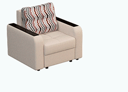 Kėdės lova su „erkės ir užpakalio“ mechanizmu („eurobook“)
