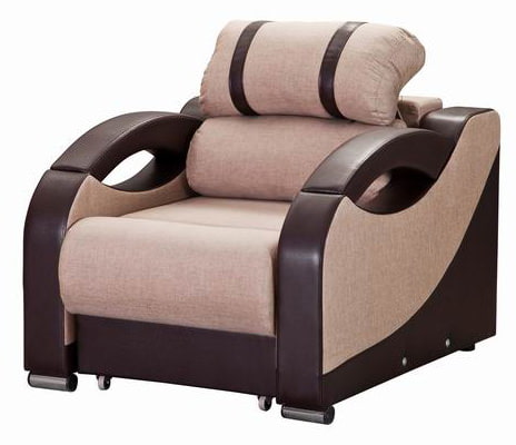 Krēsla gulta ar ērču piestiprināšanas mehānismu (eurobook)