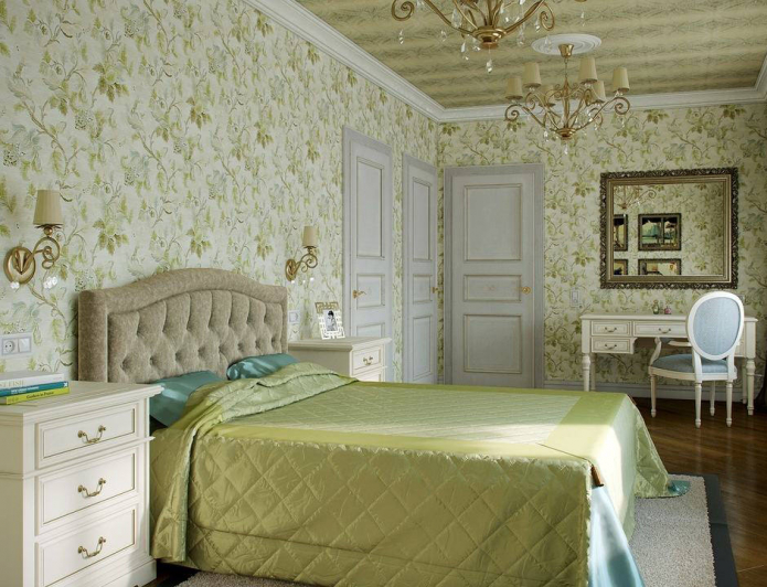 háttérkép zöld színű, a provence stílusában