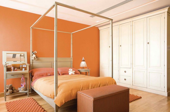chambre en orange