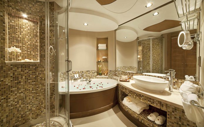 Conception de salle de bain de style moderne