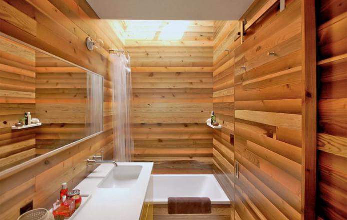 salle de bain en bois