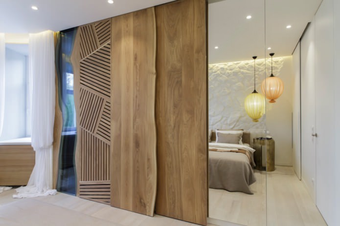 diseño de interiores de dormitorio ecológico