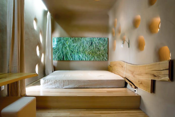 design ecologico della camera da letto