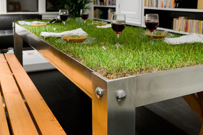 ekologický jedálenský stôl