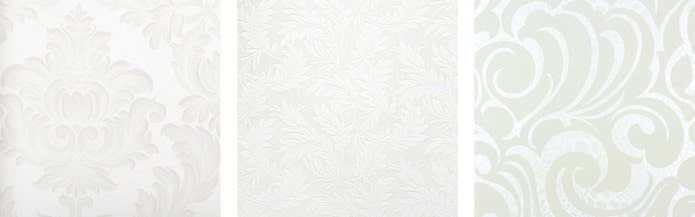 papier peint blanc avec un motif