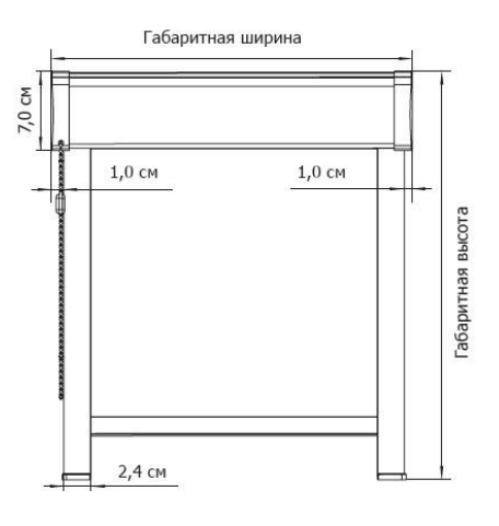 Système UNI2 (calcul de la largeur du rideau)