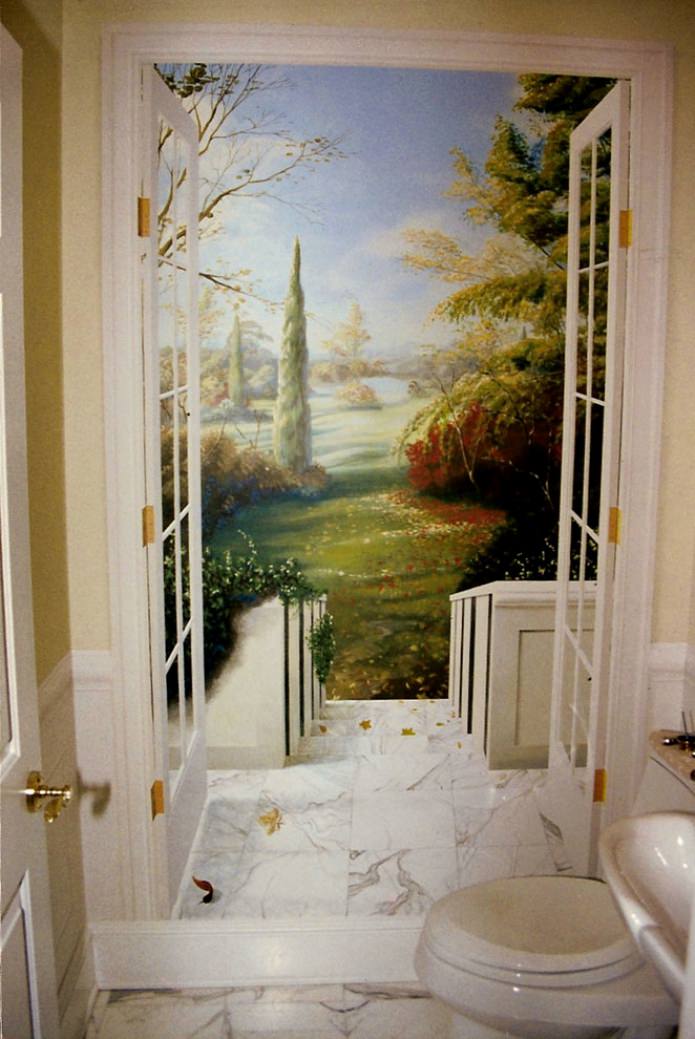 freska v kúpeľni