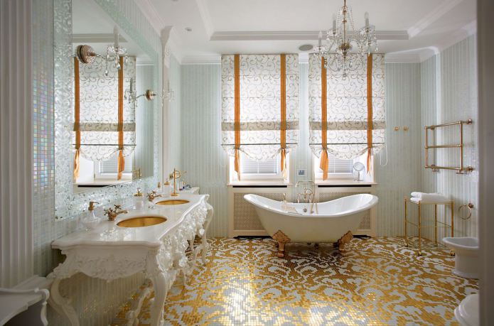 salle de bain baroque