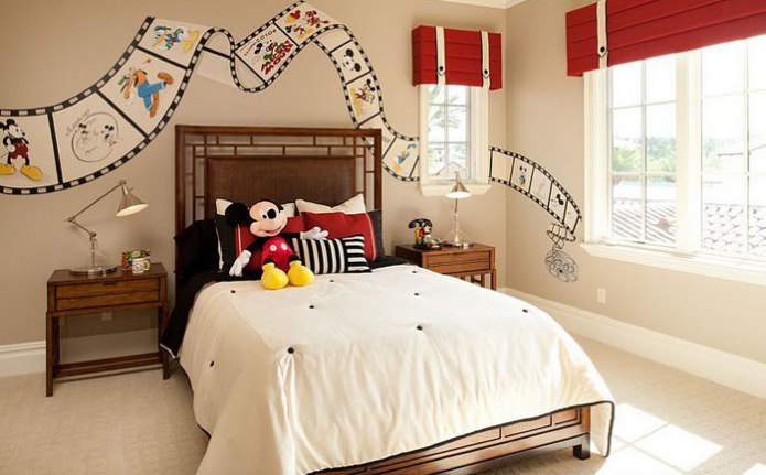 Kinderzimmer mit Mickey Mouse
