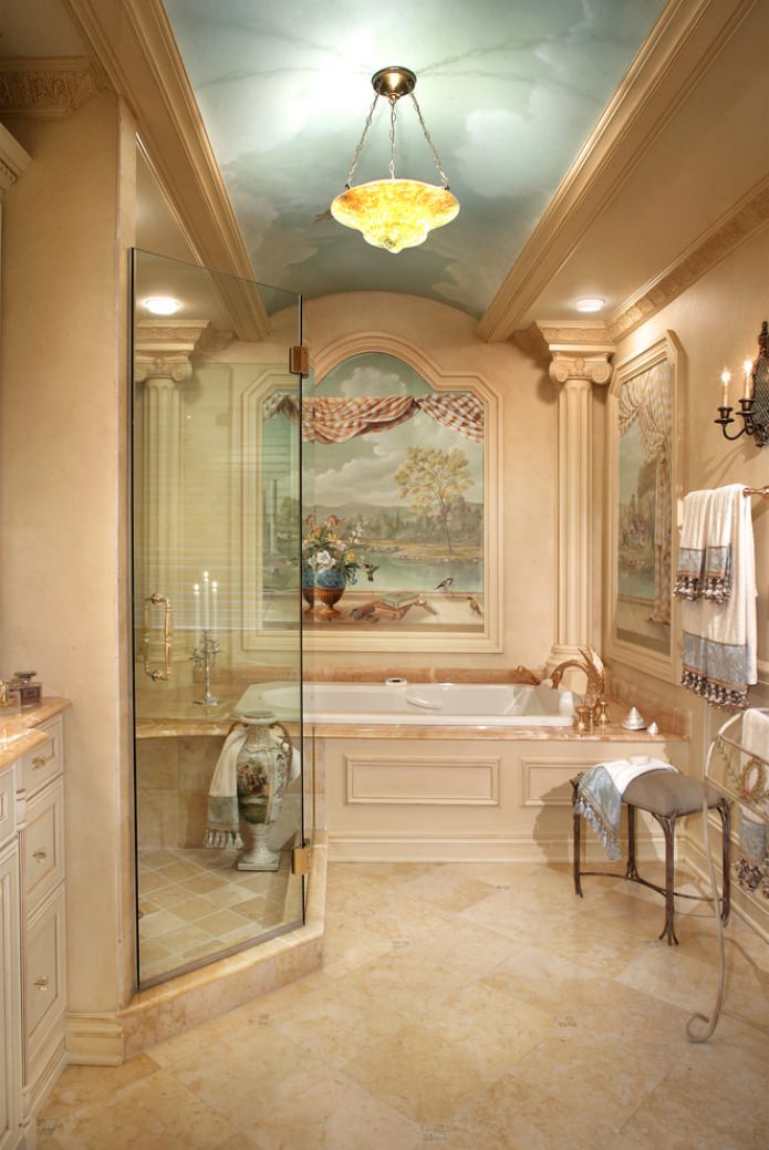fresco i badrummet