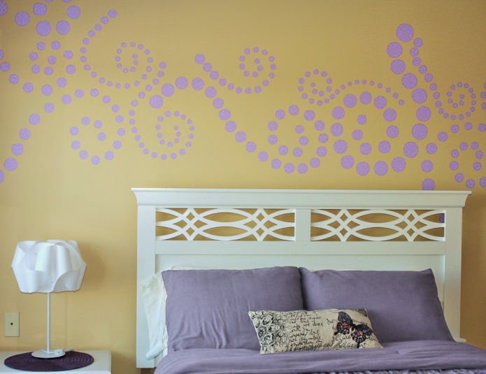 Phòng ngủ màu vàng Lilac