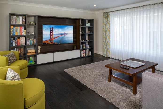 Moderní styl v obývacím pokoji