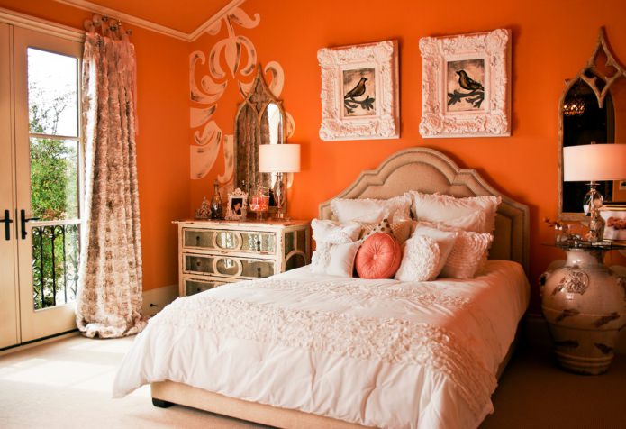orange dans la chambre