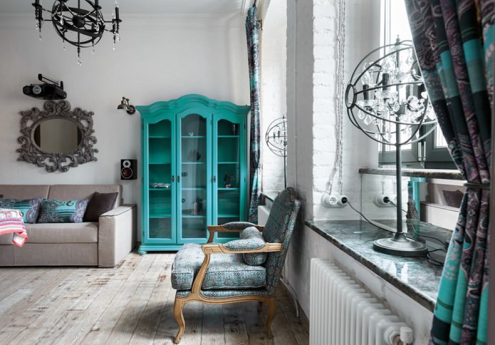armoire turquoise