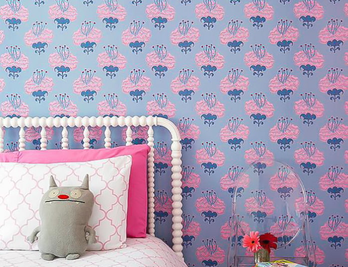 Blue pink wallpaper
