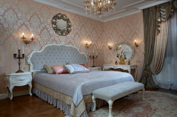 Wnętrze sypialni w stylu wiktoriańskim
