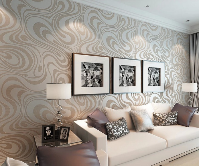 Silk screen wallpaper abstraction