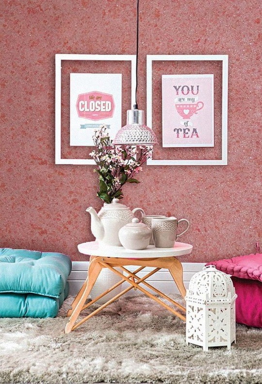pink na likidong wallpaper