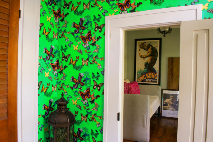 papel de parede com borboletas