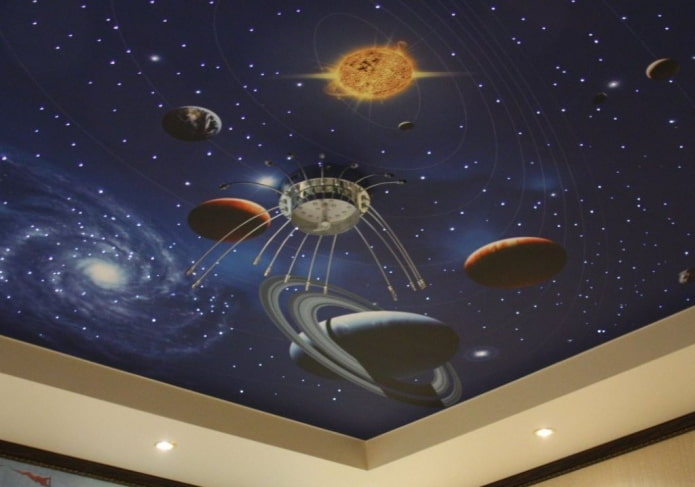 space ceiling wallpaper