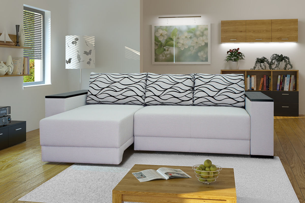 mønstret sofa