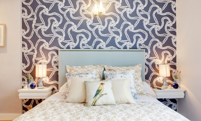 wallpaper with a nautical print