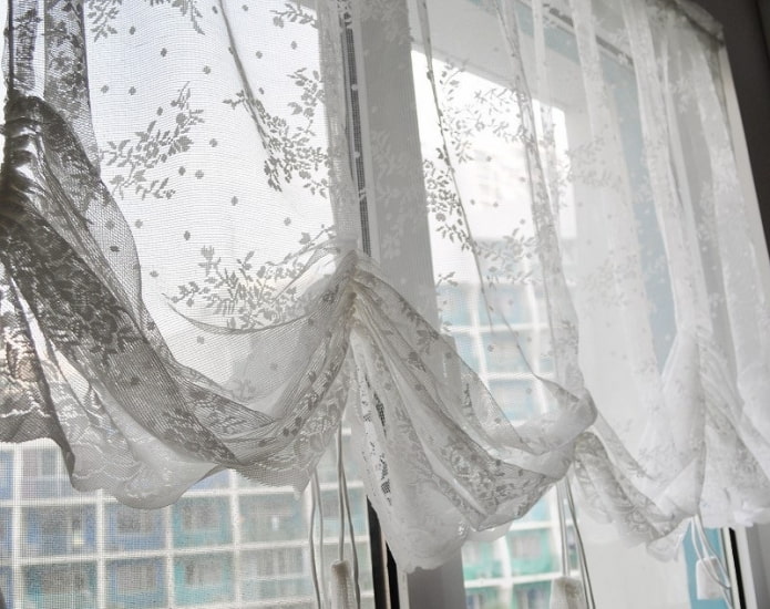 lace austrian curtains