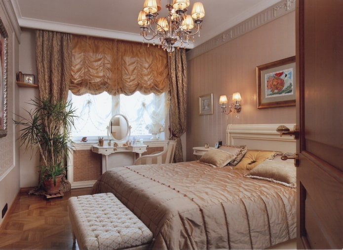 marquise gardiner i soverommet interiør