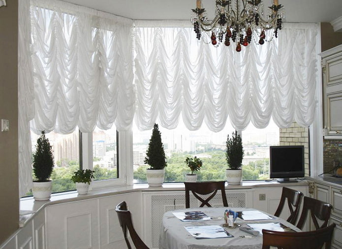 cortinas marquise na cozinha