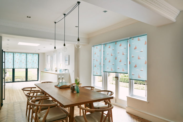 dining room roller blinds