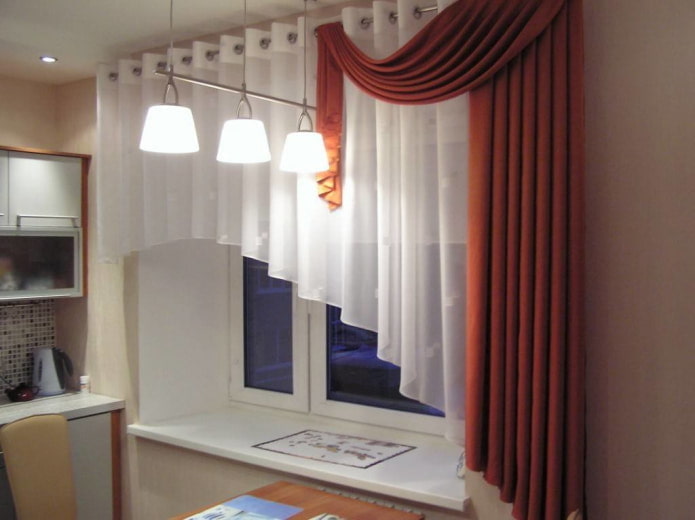 asymmetric curtains on grommets
