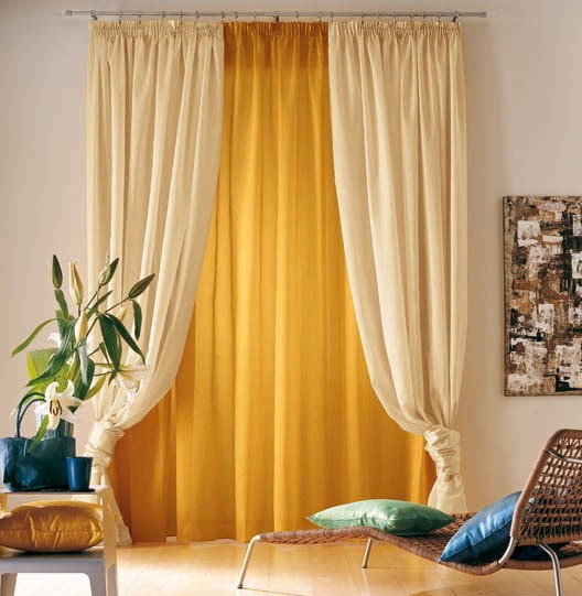 decoração atada cortina