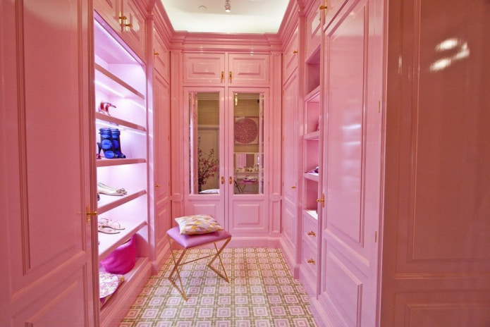 armoire rose
