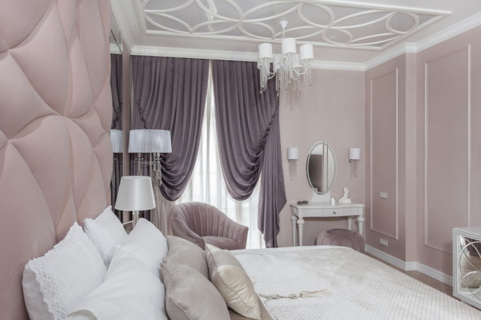İtalyan yatak odası perdeleri