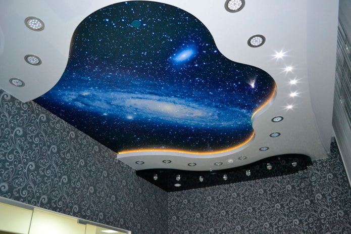 conception de plafond de galaxie