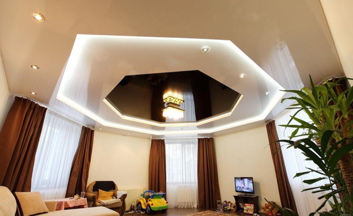 design del soffitto a più livelli