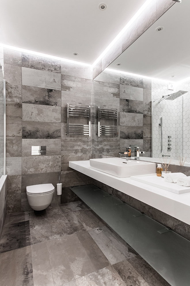 sparčiai populiarėjantis dizainas vonios kambaryje