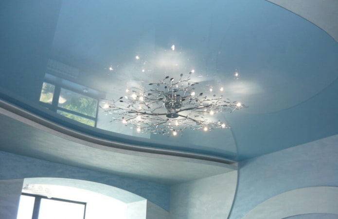 gray blue ceiling construction